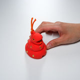 Seto ware Handheld Lucky Ornament - Lucky Snake Bell Charm / 縁起玩具 とぐろ巳