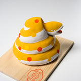 Seto ware Handheld Lucky Ornament - Lucky Charm Snake – Wiggling Head / 縁起玩具 首揺れ巳