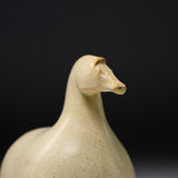Seto Ware KASHIWA - Animal Ornament - Cream Round Horse/ 瀬戸焼 かしわ窯