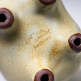 Seto Ware KASHIWA - Animal Ornament - Cream Round Horse/ 瀬戸焼 かしわ窯