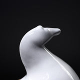 Seto Ware KASHIWA - Animal Ornament - Round Horse - Glossy White / 瀬戸焼 かしわ窯