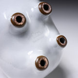 Seto Ware KASHIWA - Animal Ornament - Round Horse - Glossy White / 瀬戸焼 かしわ窯
