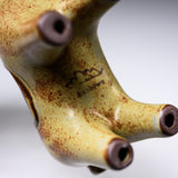 Seto Ware KASHIWA - Animal Ornament - Small Horse - Darker Version / 瀬戸焼 かしわ窯