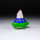 Seto ware Lucky Ornament - Rabbit and Turtle / 縁起玩具 うさぎと亀