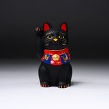 Lucky Ornament - Beckoning Cat - Small Black / 縁起玩具