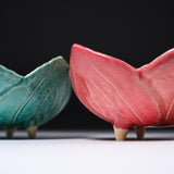 Seto ware MARUKO Three-Legged Flower Bowl - 2 Options / 瀬戸焼 花重ね 小鉢