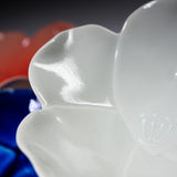 Seto ware MARUKO Flower Three-Legged Shallow Bowl - 3 Options / 瀬戸焼 花合わせ 小皿