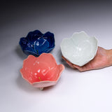 Seto ware MARUKO Three-Legged  Flower Bowl - 3 Options / 瀬戸焼 花合わせ 小鉢
