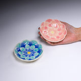 Seto ware MARUKO Flower Plate 10 cm - 2 Options / 瀬戸焼 花重ね 小皿