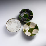 Seto ware MARUKO Footed Plate - 3 Options / 瀬戸焼 高台小皿 櫛目市松