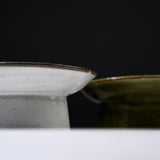 Seto ware MARUKO Footed Plate - 3 Options / 瀬戸焼 高台小皿 櫛目市松