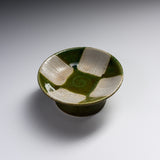 Seto ware MARUKO Footed Plate - 3 Options / 瀬戸焼 高台小皿 櫛目市松