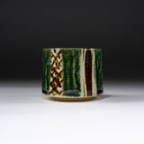 Seto ware MARUKO Large Yunomi Cup - Green / 瀬戸焼 湯呑み