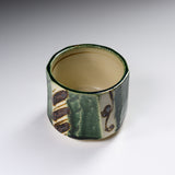 Seto ware MARUKO Large Yunomi Cup - Green / 瀬戸焼 湯呑み