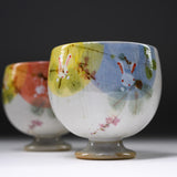 Seto ware MARUKO Rabbit Pair Tea Cup Gift Set - Set of 2 / 灶師 ギフトセット