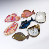 Seto ware MARUKO Sealife Dish - 7 Options / 瀬戸焼 海産物 小皿