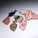 Seto ware MARUKO Sealife Dish - 7 Options / 瀬戸焼 海産物 小皿