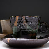 Seto were MARUKO Pair Mug Cup and Saucer Gift Set - Natural / 灶師ギフトセット