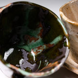 Seto were MARUKO Pair Mug Cup and Saucer Gift Set - Natural / 灶師ギフトセット