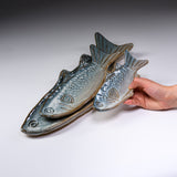 Seto ware MARUKO Fish Plate - 3 Size Options / 瀬戸焼 焼き魚プレート