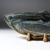 Seto ware MARUKO Fish Plate - 3 Size Options / 瀬戸焼 焼き魚プレート