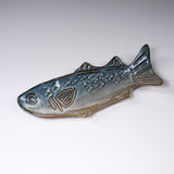 Seto ware MARUKO Fish Plate - 3 Size Options / 瀬戸焼 焼き魚プレート