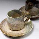 Seto ware MARUKO Pair Mug Cup and Saucer Gift Set - Modern Line / 灶師ギフトセット