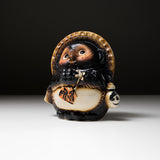 Shigaraki Ware Lucky Raccoon Ornament - 17.5 cm / 信楽焼たぬき