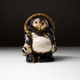 Shigaraki Ware Lucky Raccoon Ornament - 19 cm / 信楽焼たぬき