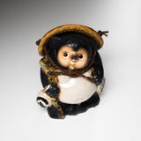 Shigaraki Ware Lucky Raccoon Ornament - 19 cm / 信楽焼たぬき