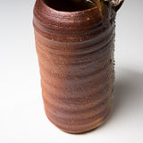 Shigaraki ware Pottery Vase - Zarame / 信楽焼 花瓶