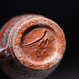 Shozan Kiln Espresso Cup - Brown Shino - Angular / 荘山窯 紅志野 デミタスコーヒー