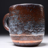 Shozan Kiln Espresso Cup - Brown Shino - Round / 荘山窯 紅志野 デミタスコーヒー