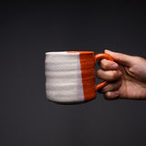 Shozan Kiln Mug Cup - Red and White / 荘山窯 志野 マグカップ