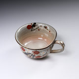 Shunzan Kiln Kyo Kiyomizu Ware Soup Cup - Plum / 俊山窯 スープマグカップ
