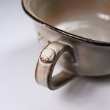 Shunzan Kiln Kyo Kiyomizu Ware Soup Cup - Plum / 俊山窯 スープマグカップ