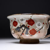 Shunzan Kiln Kyo Kiyomizu Ware Soup Cup - Plum / 俊山窯 スープマグカップ
