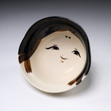 Shunzan Kiln Kyo Kiyomizu Ware Matcha Bowl - Okame / 俊山窯 抹茶碗 百福