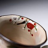 Shunzan Kiln Kyo Kiyomizu Ware Mug - Four Seasons Flowers / 俊山窯 マグカップ