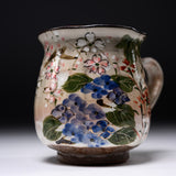 Shunzan Kiln Kyo Kiyomizu Ware Mug - Four Seasons Flowers / 俊山窯 マグカップ
