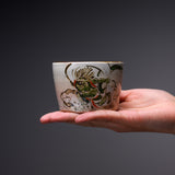 Shunzan Kiln Kyo Kiyomizu Ware Soba Choko Cup - Fujin / 俊山窯 そば猪口