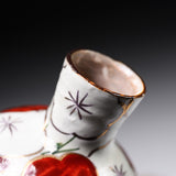 Shunzan Kiln Kyo Kiyomizu Ware Sake Set - Plum / 俊山窯 酒器セット