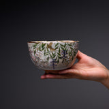 Shunzan Kiln Kyo Kiyomizu Ware Matcha Bowl - Fujizakura / 俊山窯 抹茶碗