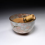 Shunzan Kiln Kyo Kiyomizu Ware Matcha Bowl - Cherry Blossom / 俊山窯 抹茶碗