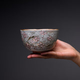 Shunzan Kiln Kyo Kiyomizu Ware Matcha Bowl - Cherry Blossom / 俊山窯 抹茶碗