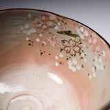 Shunzan Kiln Kyo Kiyomizu Ware Matcha Bowl - Cherry Blossom / 俊山窯 抹茶碗