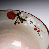 Shunzan Kiln Kyo Kiyomizu Ware Matcha Bowl - Plum / 俊山窯 抹茶碗