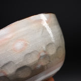 Shunzan Kiln Kyo Kiyomizu Ware Matcha Bowl - Chrysanthemum / 俊山窯 抹茶碗