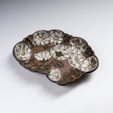 Shunzan Kiln Kyo Kiyomizu Ware Chrysanthemum Plate / 俊山窯 浅皿 菊尽し