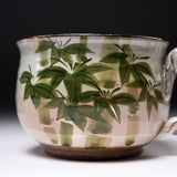 Shunzan Kiln Kyo Kiyomizu Ware Twisted Handle Mug - Bamboo / 俊山窯 マグカップ